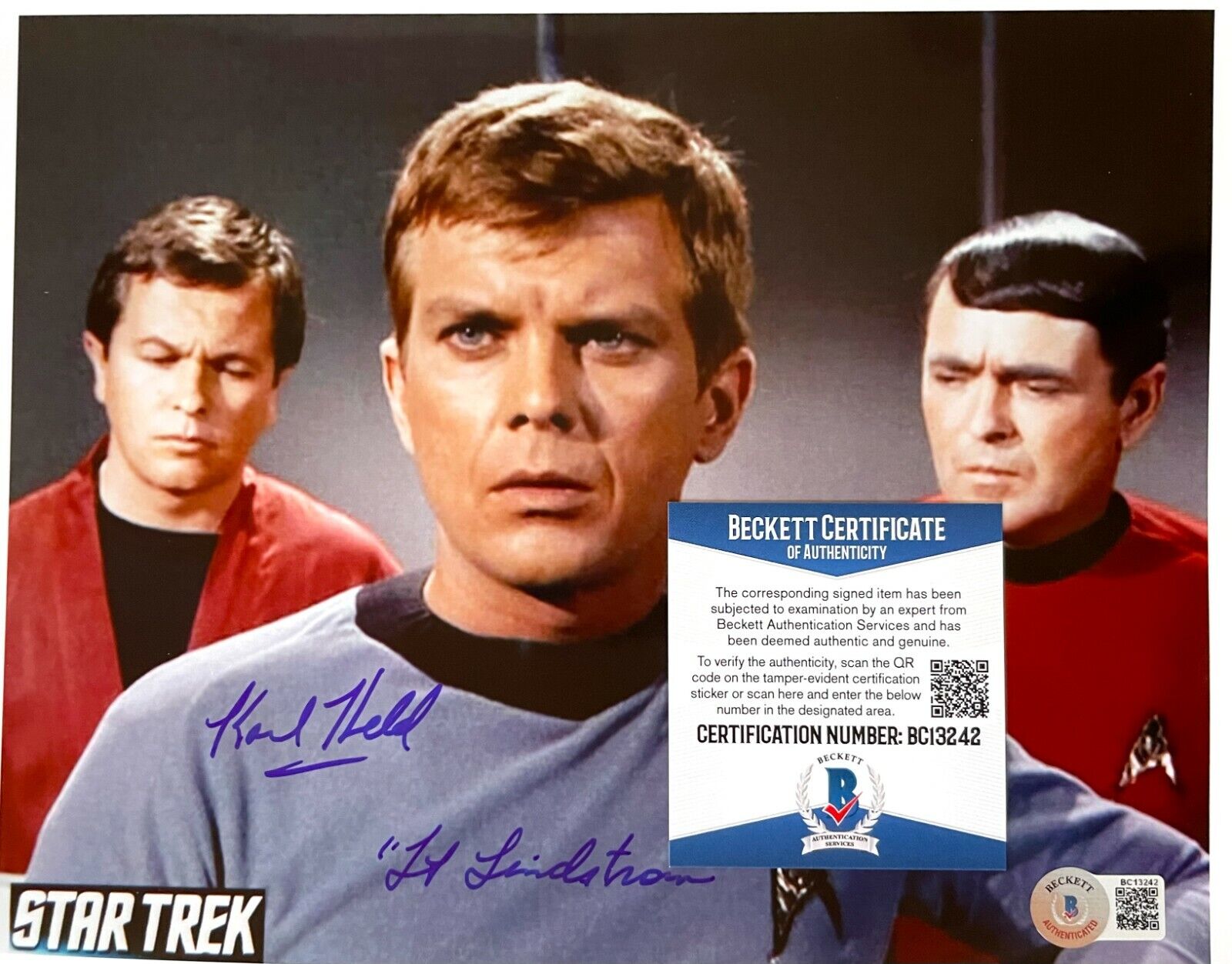 Karl Held Star Trek Original Autographed 8x10 Photo Poster painting w/Beckett COA