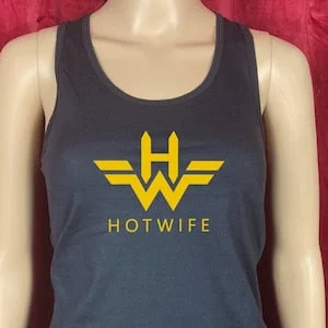 pornhint Pornhint Hotwife Clothing Shirt Tank Top Superhero Comic Book Parody - Wonder Hotwife ~ Tank Top