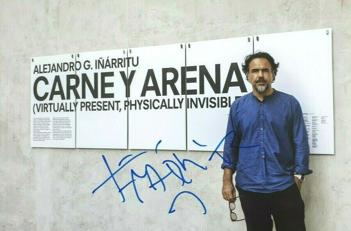 ALEJANDRO GONZALEZ INARRITU Signed Autographed Photo Poster painting EXACT PROOF Carne y Arena