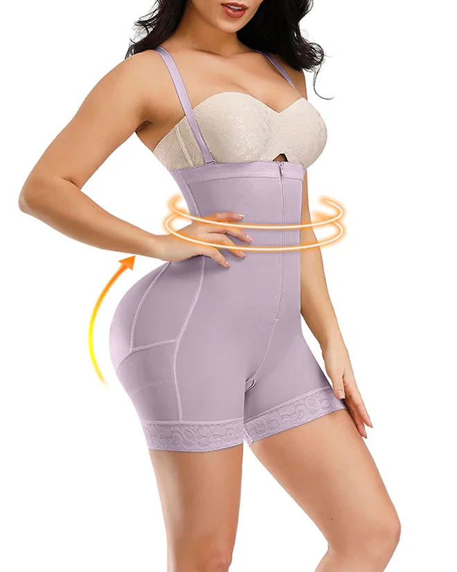 Corset Tummy Control Panties Shapewear For Women Tummy Control Fajas Body  Shaper Zipper Open Bust Bodysuit
