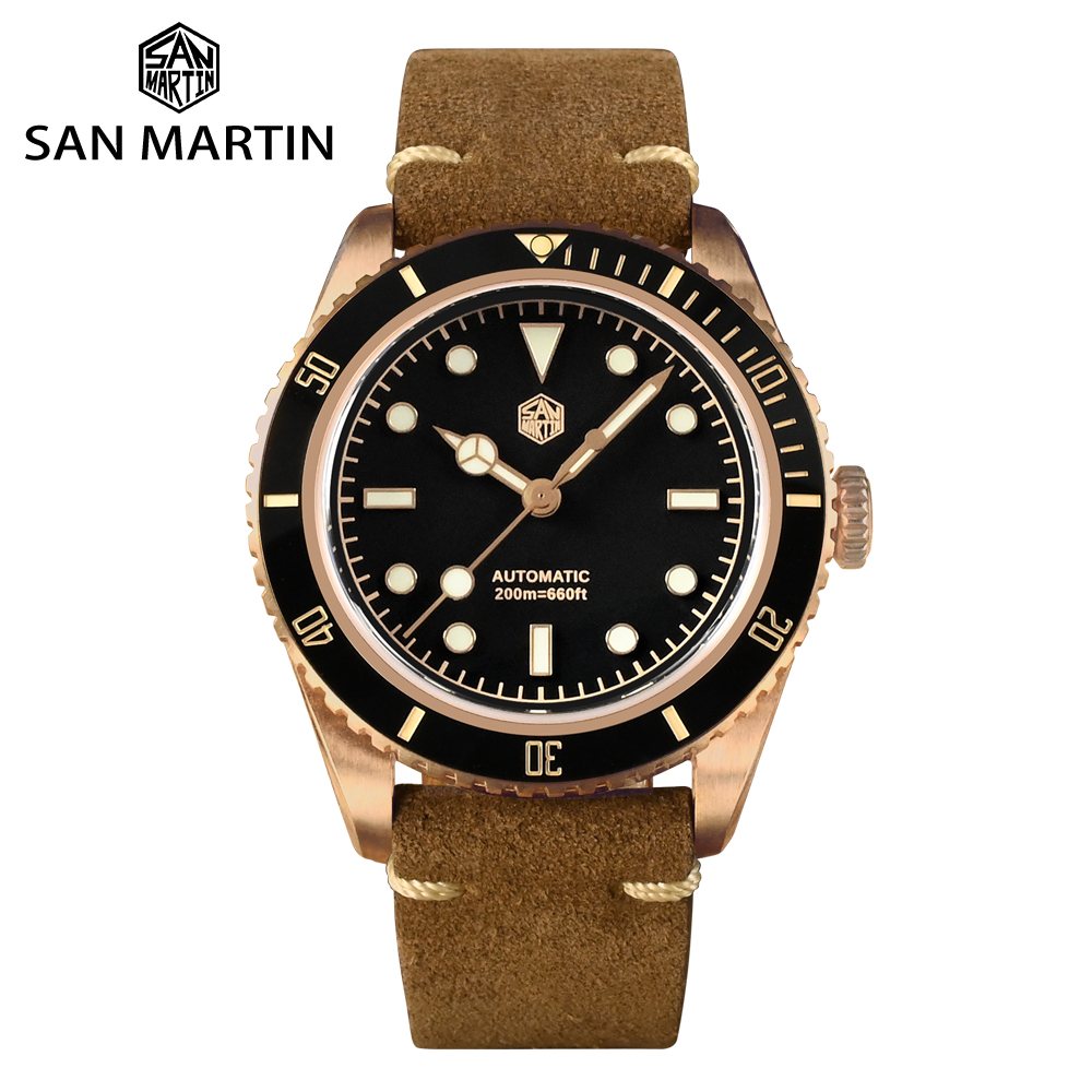 San Martin Vintage 6200 CuSn8 Bronze Luxury Men N004 Q B