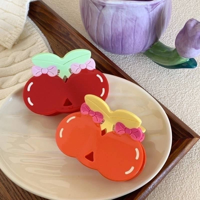 Women's Cute Cherry Acetic Acid Sheets Hair Claws