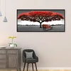 (80*40cm)Red Tree - Full Round Drill Diamond Painting