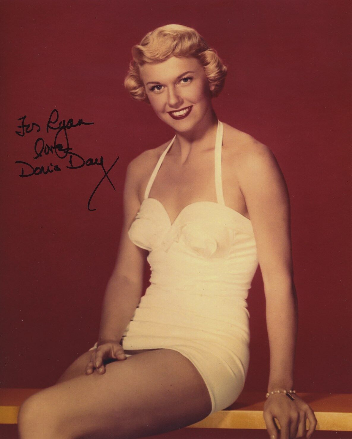 DORIS DAY SIGNED AUTOGRAPHED 8X10 Photo Poster painting FOR RYAN