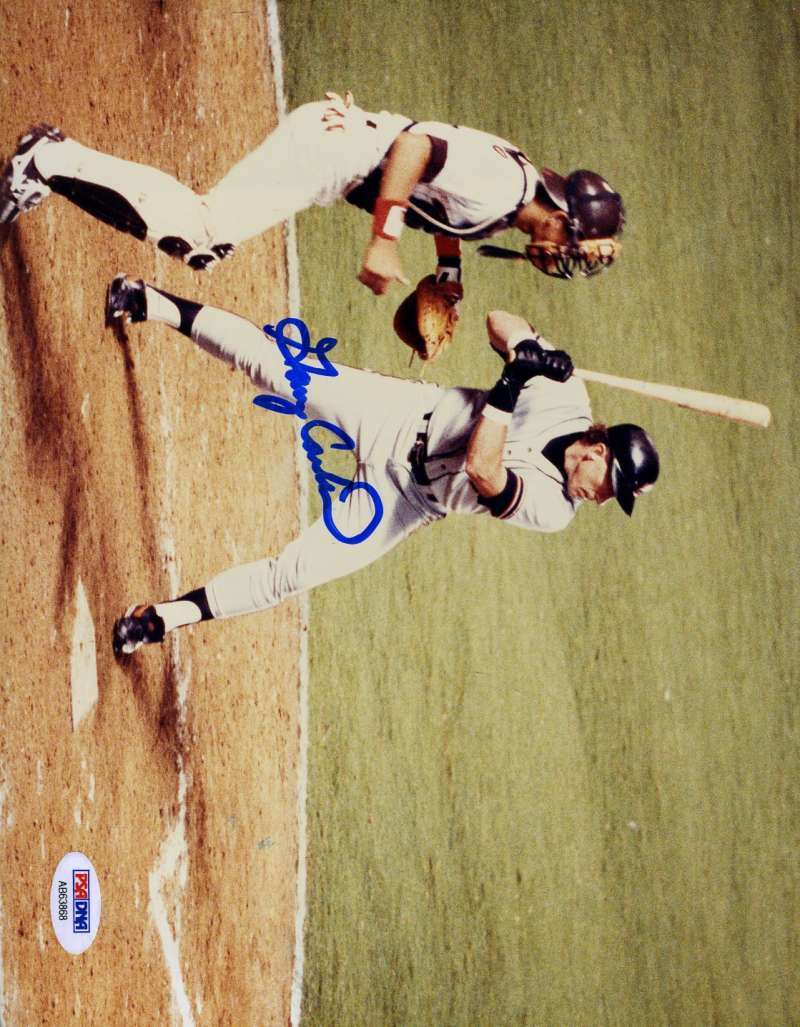 Gary Carter 1990 Psa/dna Signed Original Image 1/1 8x10 Photo Poster painting Autograph