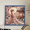 Japanese Beauty-11CT Stamped Cross Stitch 50*50cm/19.69*19.69in