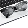 BT Smart Glasses Real-Time 150+ Language Translation Bone-Conduction Music Glasses Built-in Speakers Voice Control for Men Women Sports Cycling Running