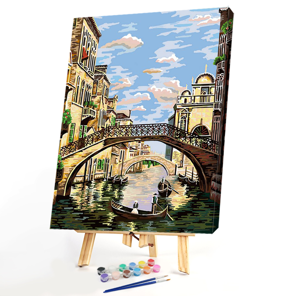 

40x50cm - Paint By Numbers Venice Bridge, 501 Original