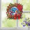 Kit de pendentif 2D &agrave; peinture acrylique 2D pour la maison du village de No&euml;l