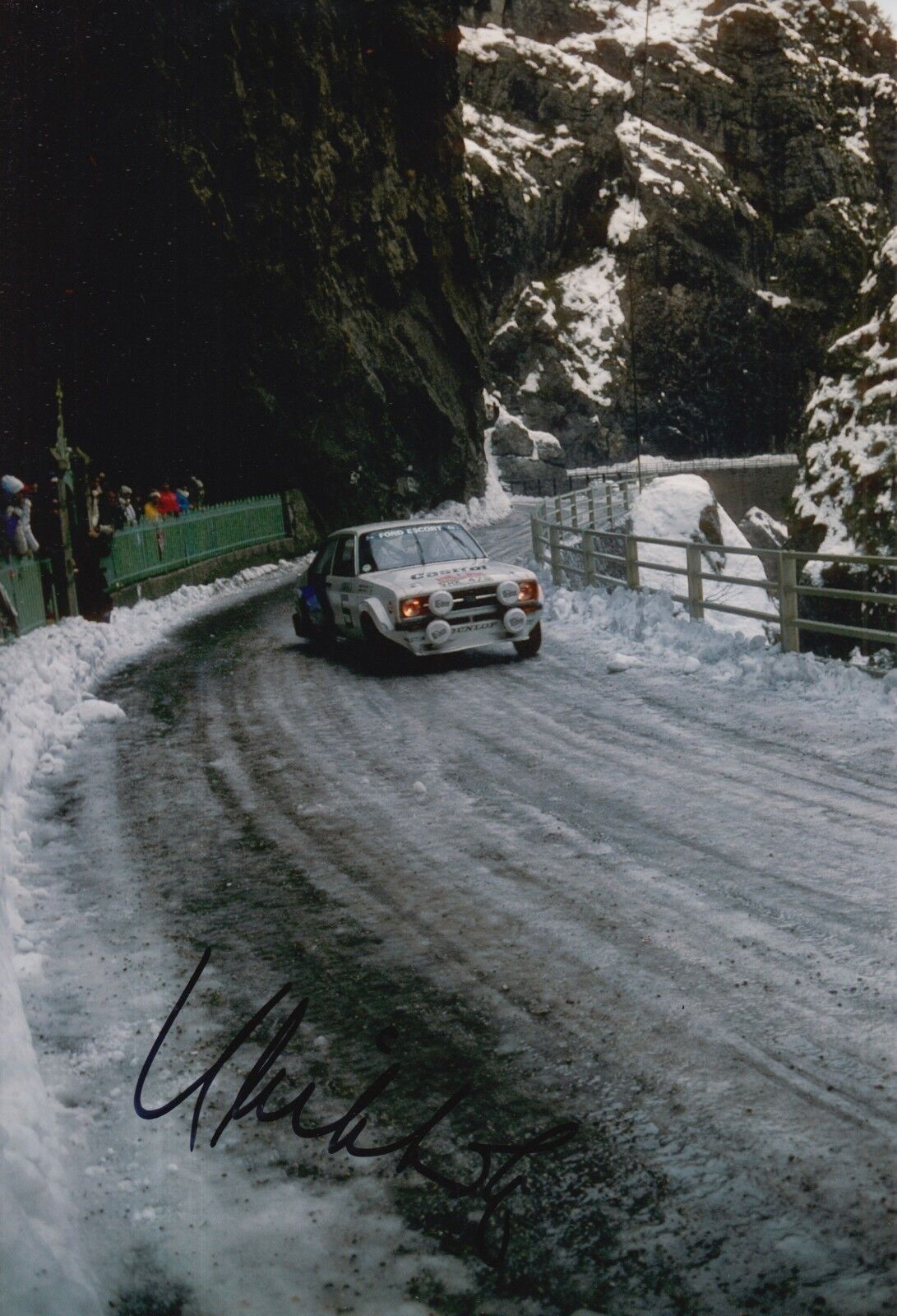 Hannu Mikkola Hand Signed 12x8 Photo Poster painting Ford Rally 10.