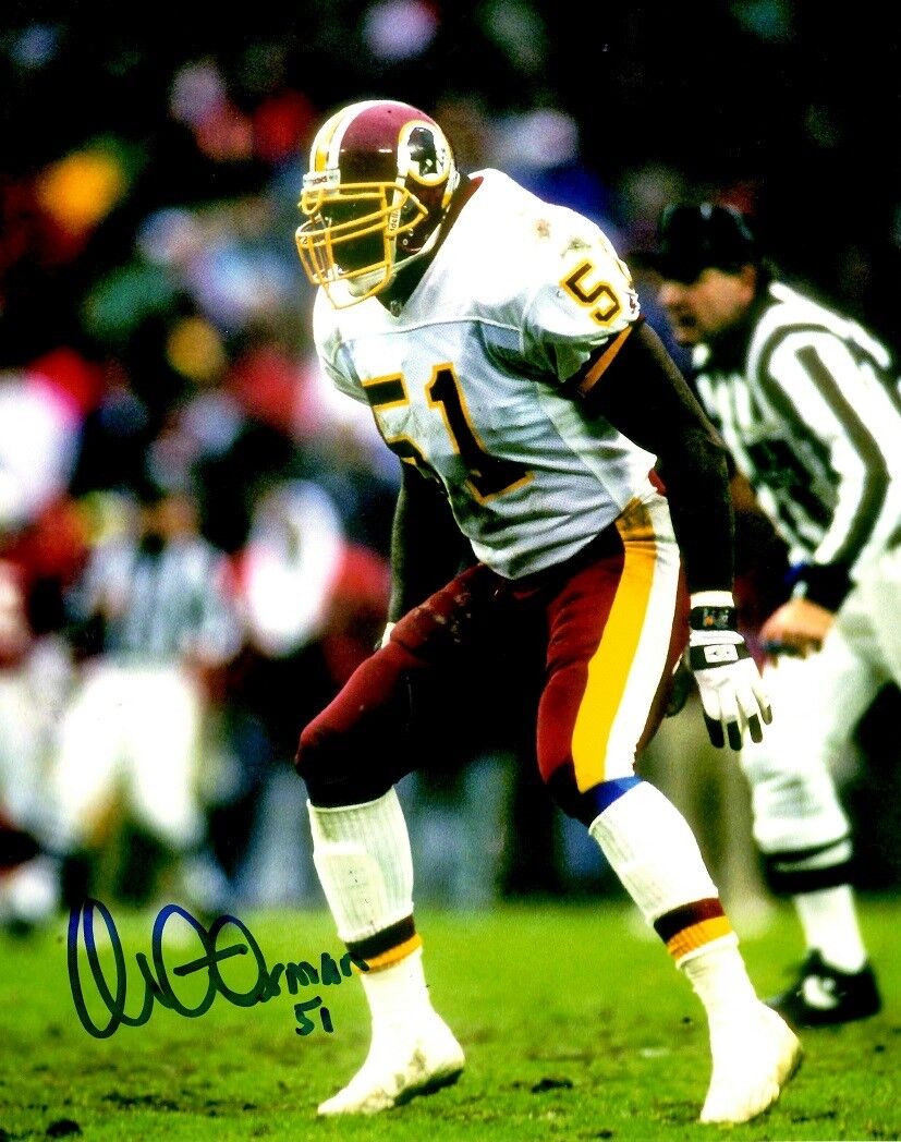 Signed 8x10 MONTE COLEMAN Washington Redskins Autographed Photo Poster painting - w/ COA