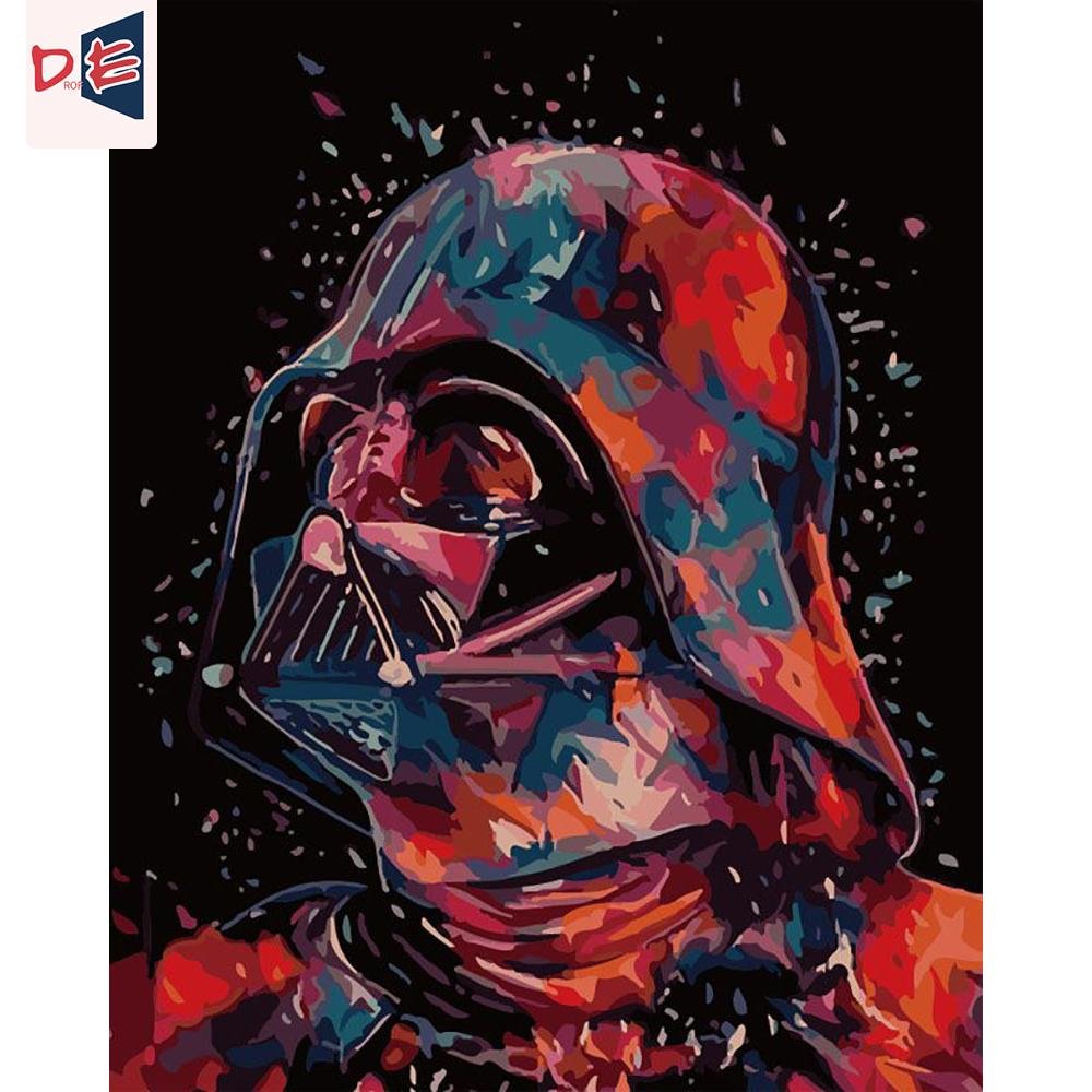 Diy Painting By Numbers Alien Pictures On Canvas With Frame Kits For Adults Drawing Coloring Paint By Number Home Decoration、bestdiys、sdecorshop