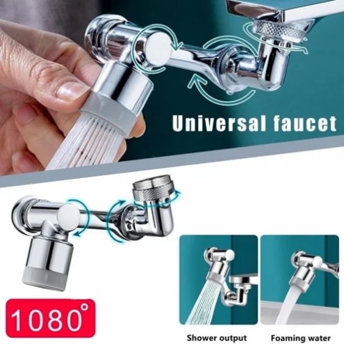 Universal 1080° Swivel Robotic Arm Swivel Extension Faucet Aerator (🔥Buy 3 Free Shipping & 10% Off)