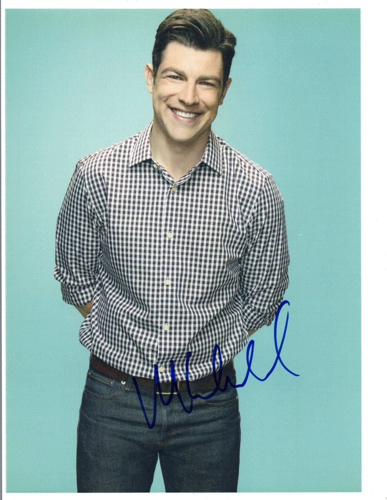 Max Greenfield Signed Autographed 8x10 Photo Poster painting New Girl Star COA VD