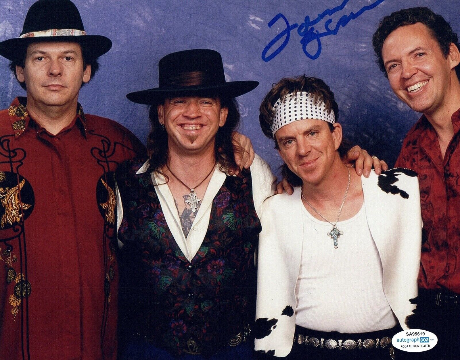 Tommy Shannon Signed 8x10 Photo Poster painting Stevie Ray Vaughan Double Trouble ACOA COA