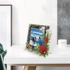 Acrylic Special Shape Rose Diamond Painting Picture Frame Kit