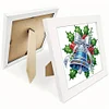 5D DIY Partial Special Shaped Drill Diamond Painting Xmas Bell Decor With Frame Kit 18x18cm