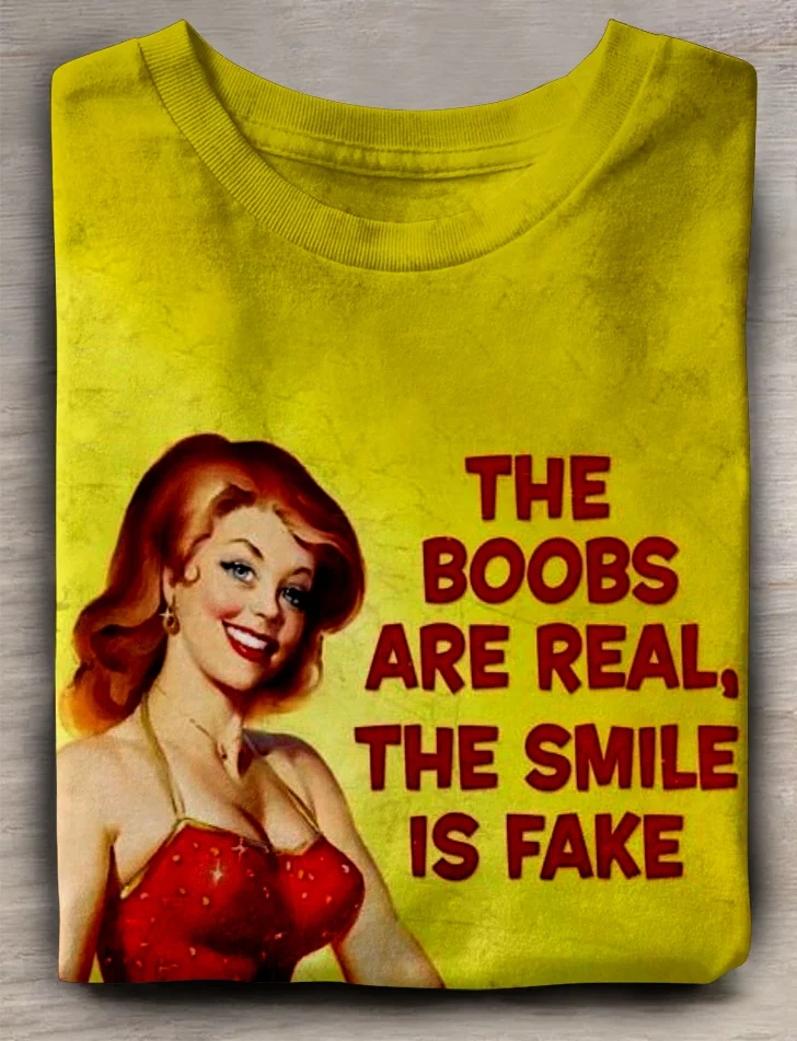 Eagerlys  The Smile Is Fake T-shirt Eagerlys