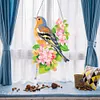 5D DIY Special Shaped Diamond Painting Christmas Hanging Wreath With Lamp String Kit