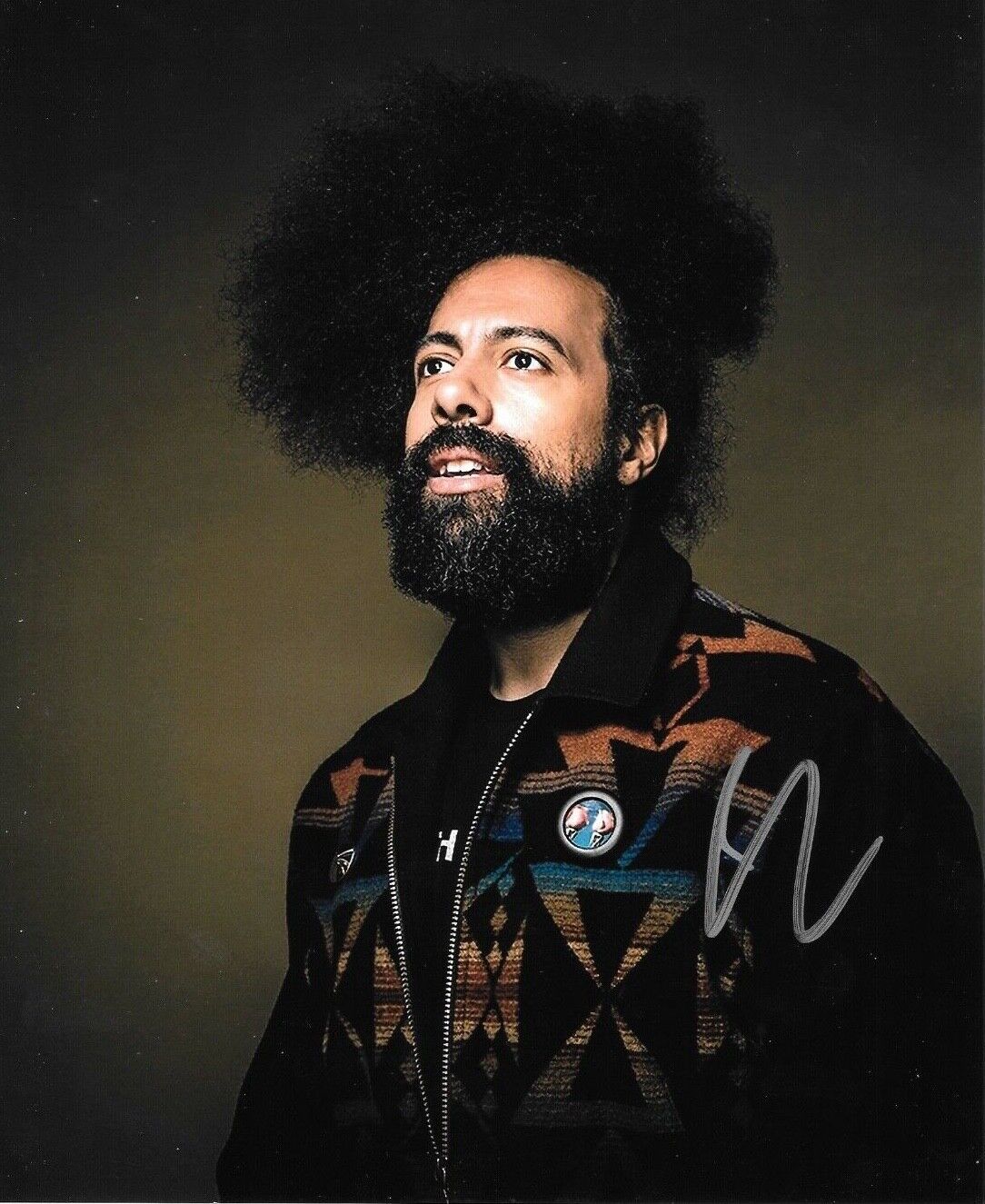 * REGGIE WATTS * signed 8x10 Photo Poster painting * THE LATE SHOW COMEDIAN * 2