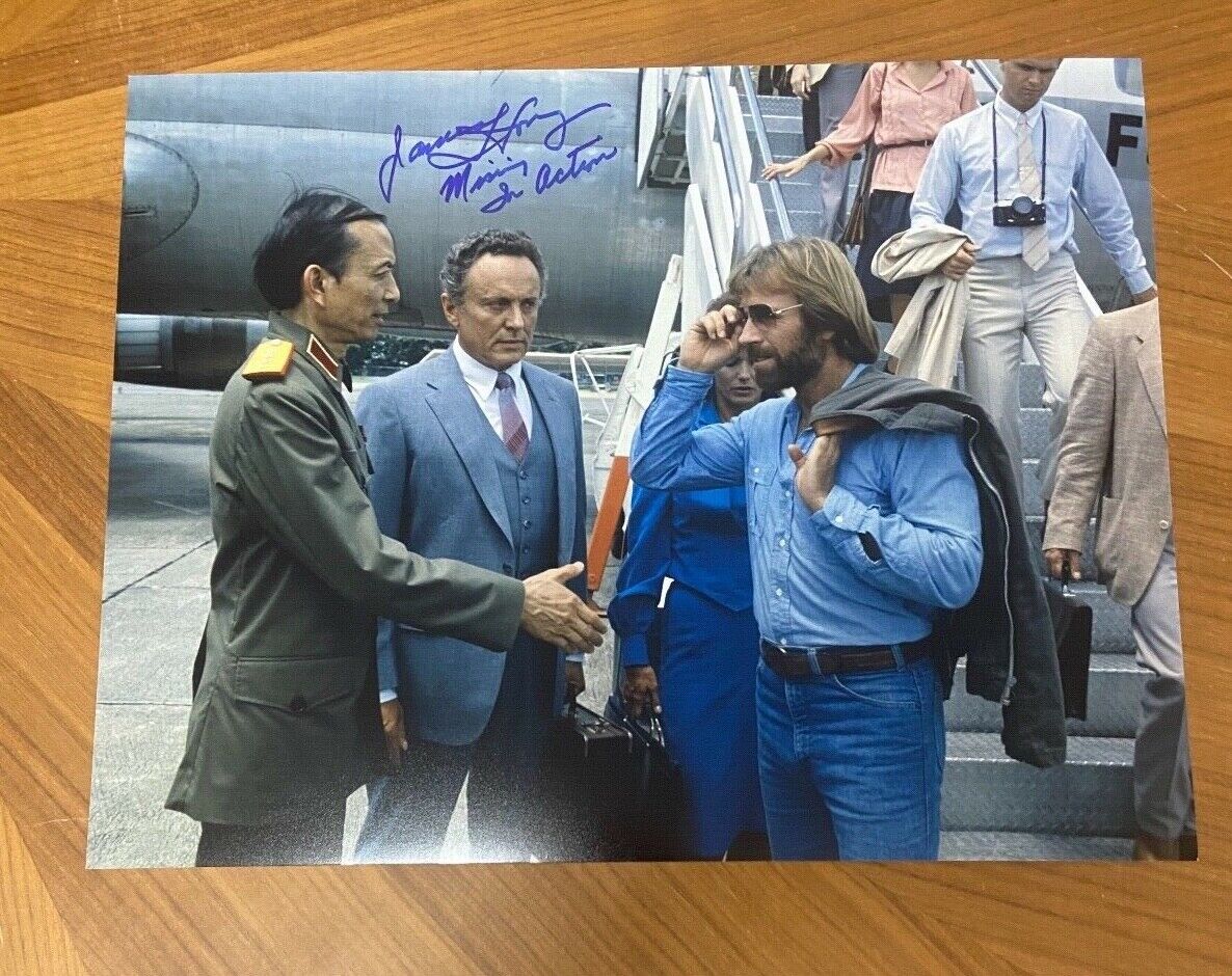 * JAMES HONG * signed 11x14 Photo Poster painting * MISSING IN ACTION * PROOF * 1