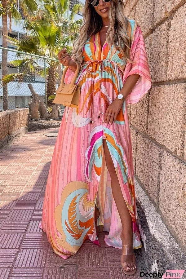 My Dearest Darling Rainbow Maxi Dress