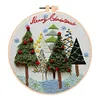 【Limited Stock Sale】Christmas Trees-DIY Embroidery Kit with Pattern Cotton Threads Needles Hoop 30*30cm/11.8*11.8in tapestrymarket