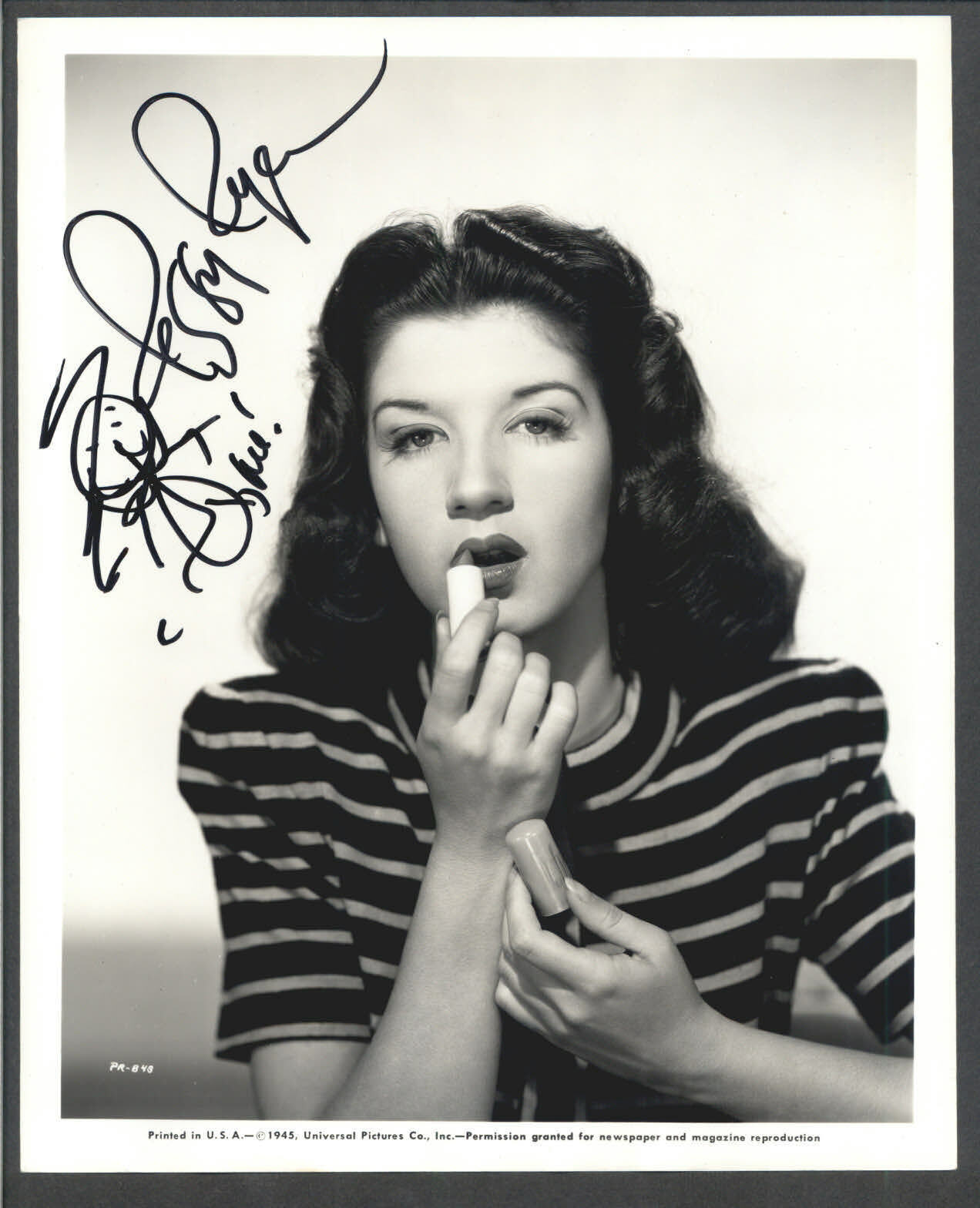 Peggy Ryan - Signed Vintage Celebrity Autograph Photo Poster painting - Get Hep to Love