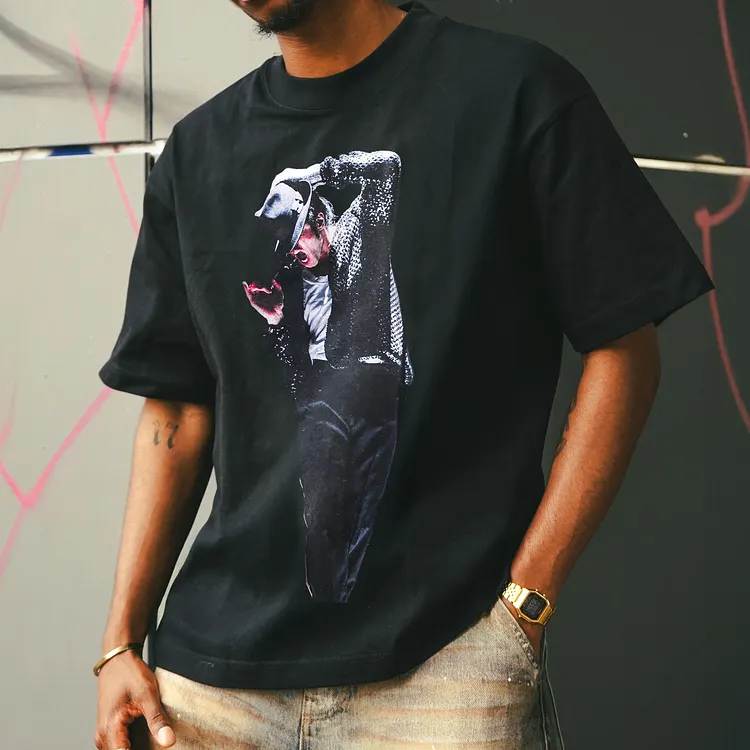 Vintage Pop Performance Printed Men's T-shirt