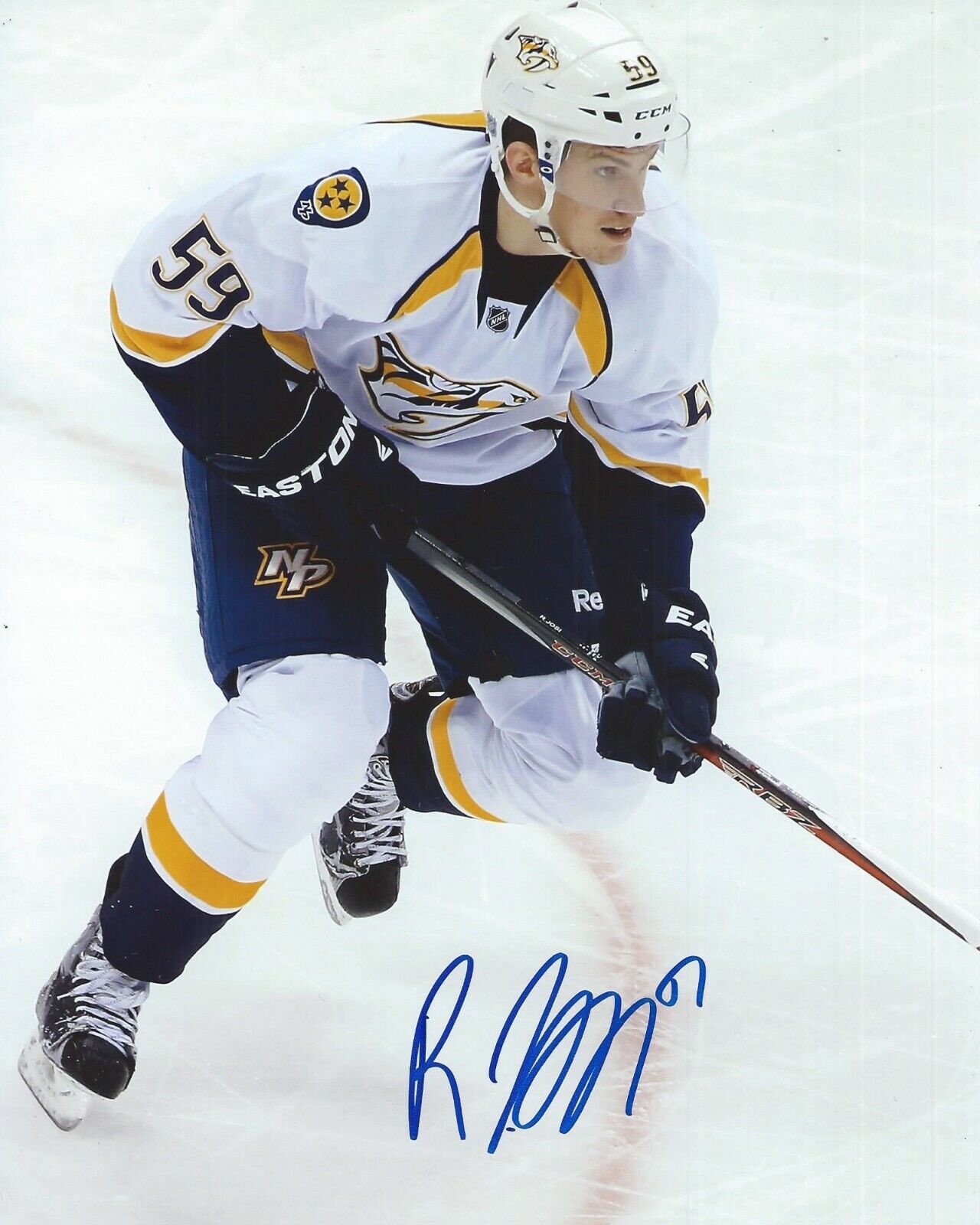 Roman Josi Signed 8x10 Photo Poster painting Nashville Predators Autographed COA