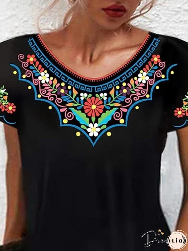 Floral Print Mini Dress for Women