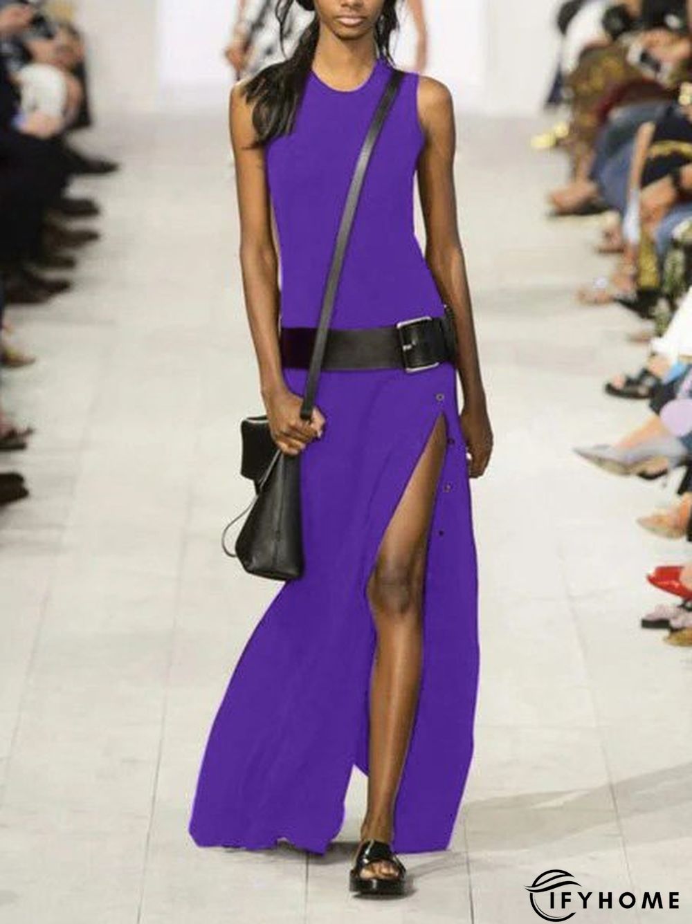 Casual Sleeveless Round Neck Dress | IFYHOME