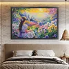 Girl in Monet Style-11CT Stamped Cross Stitch 70*50cm (Big Size)