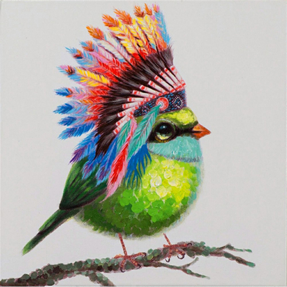 

30*30CM - Round Drill Diamond Painting - Cacique Bird, 501 Original