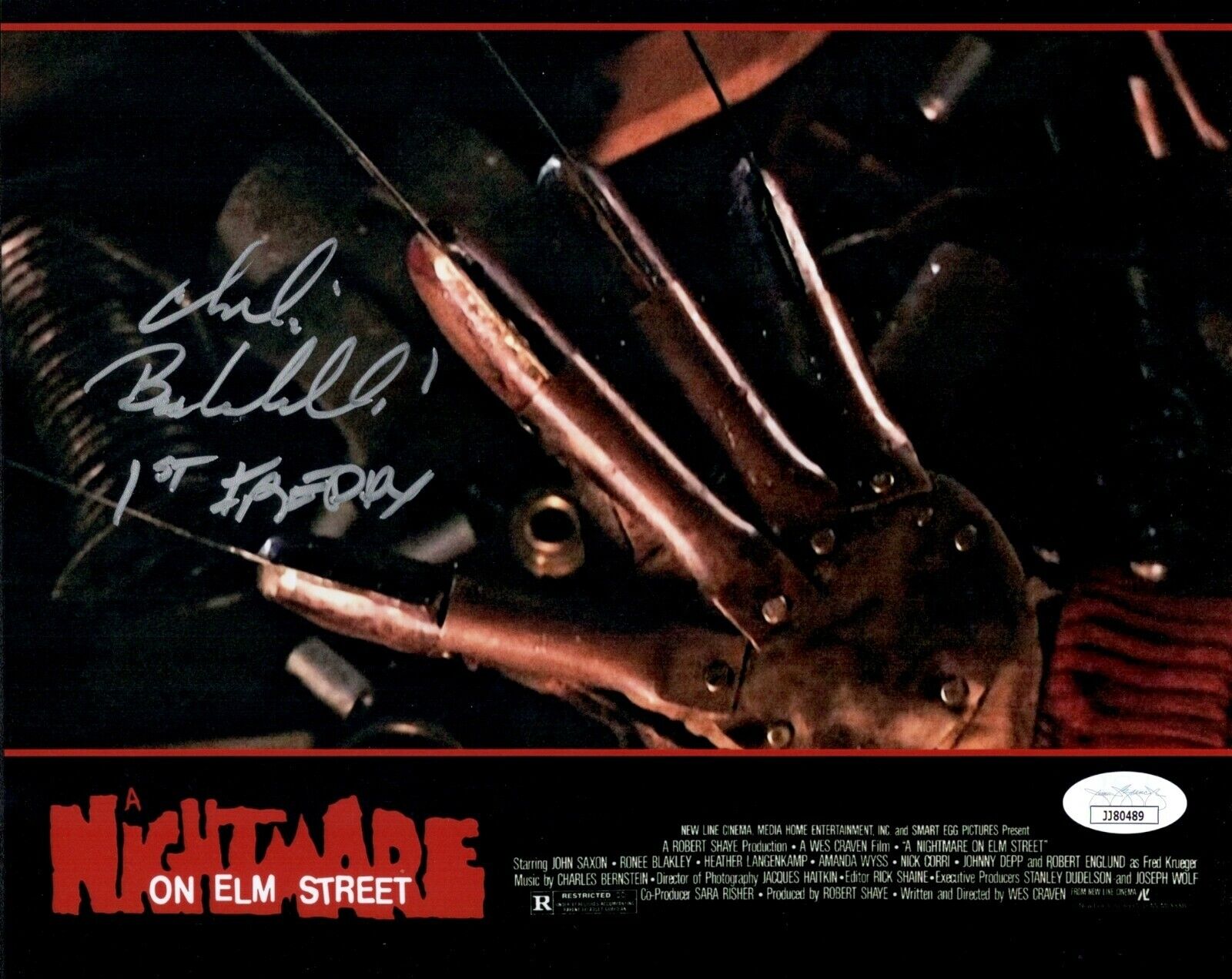 CHARLES BELARDINELLI Signed Freddy Krueger NIGHTMARE ELM ST 8x10 Photo Poster painting JSA COA