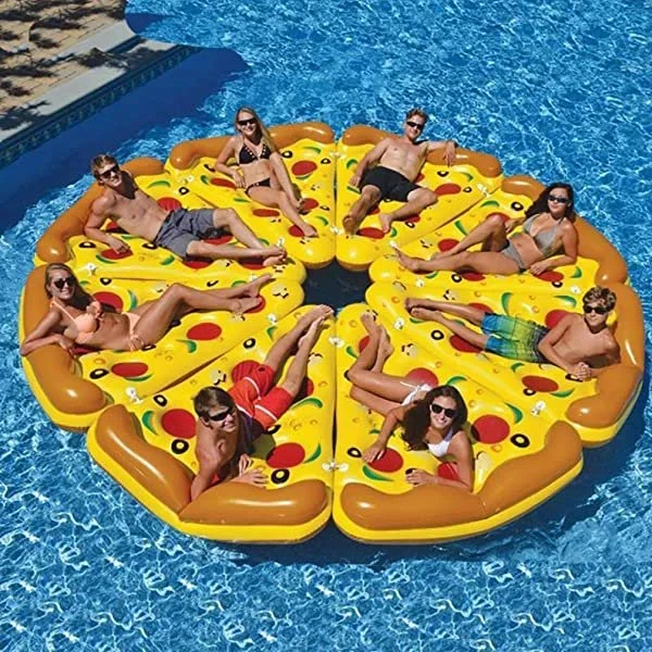 Giant Pizza Slice Pool Floaty Party Toys - tree - Codlins