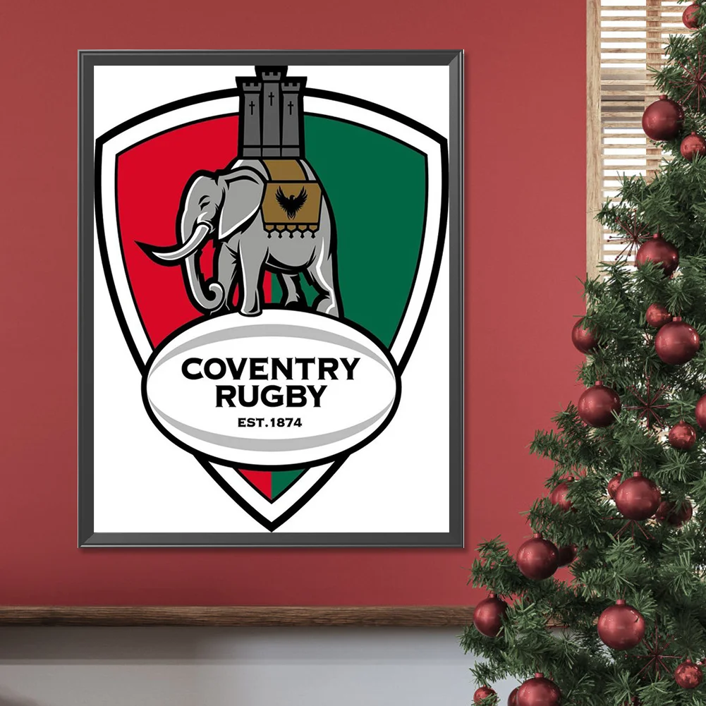 Full Round Diamond Painting 30*40cm - Coventry Rugby Club