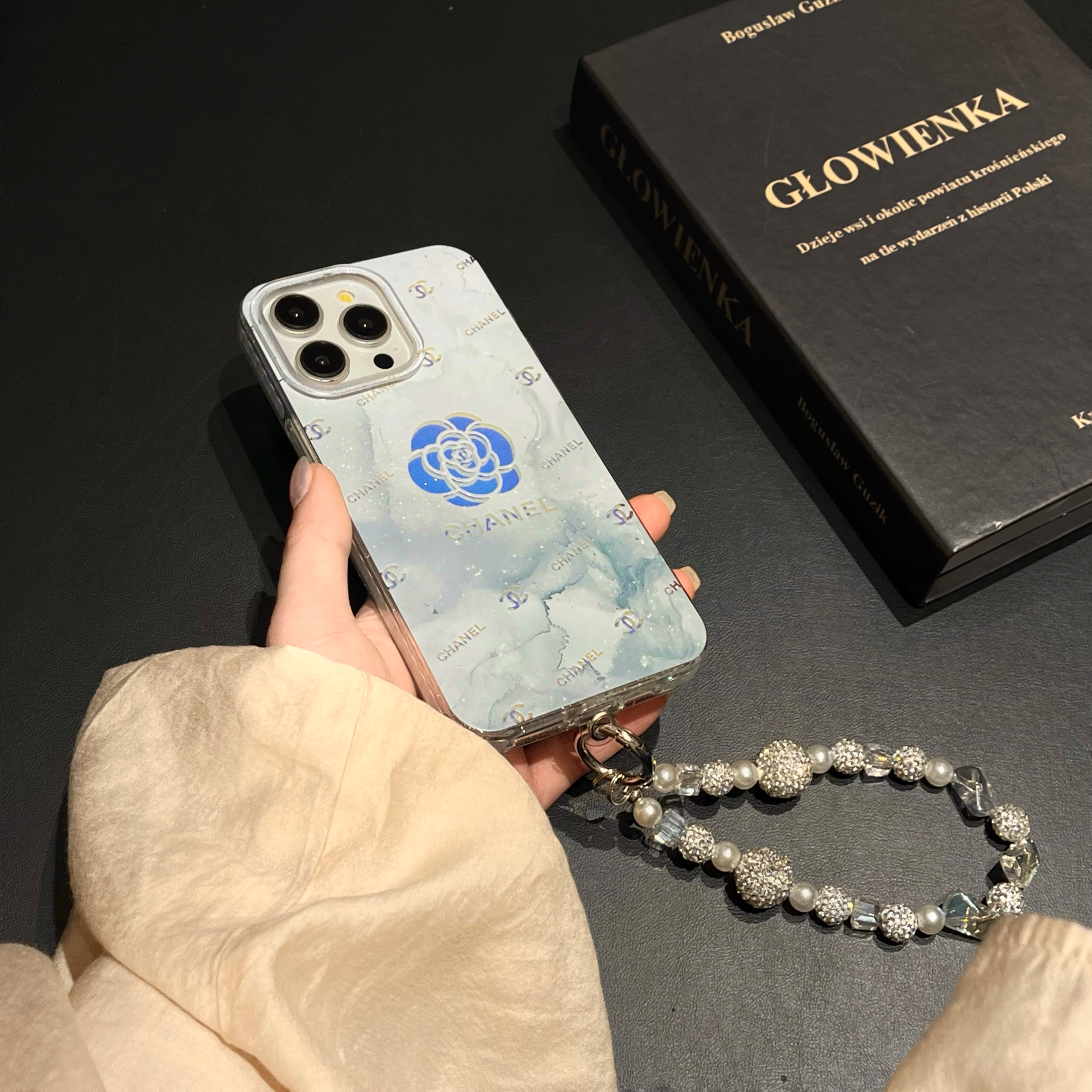 Chanel Camellia Laser Luxury Letter Combination Apple iPhone Case