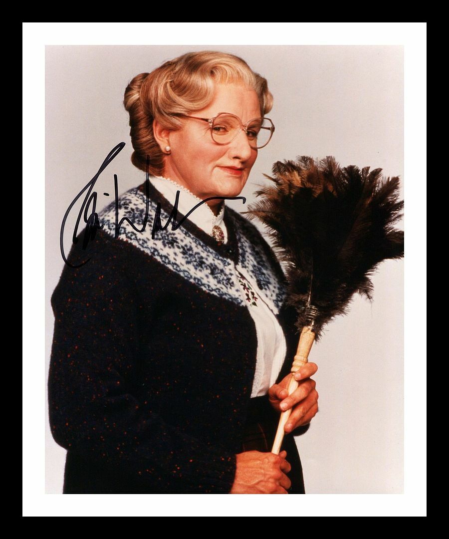 Robin Williams - Mrs. Doubtfire Autographed Signed & Framed Photo Poster painting