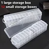 12/24/30pcs Craft Storage Box And Organizer Clear Plastic Bead Organizer Box/Suitable for Jewelry, Crafts, Beads Storage DIY Craft Accessories 