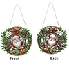 Diamond Painting Acrylic Santa Claus Pendant Kits for Home Wall Decor