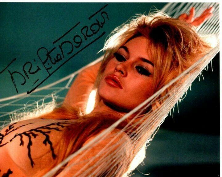 BRIGITTE BARDOT signed autographed 8x10 Photo Poster painting