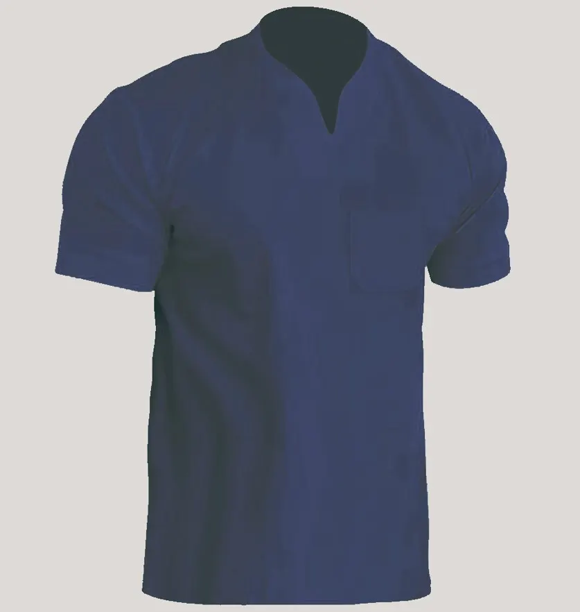 Uveng Uveng Men's Fitness Plus-Size Sports T-Shirt Men's Elastic Cotton Pocket Short-Sleeved Summer V-Neck Polo Shirt