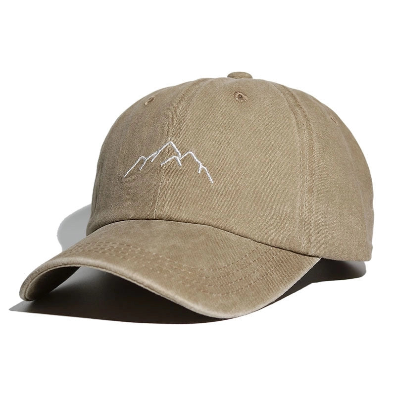 Baseball Cap Soft Top Men’s Women’s Embroidered Washed Old Outdoor Mountaineering Hat Spring And Summer Sports Hat