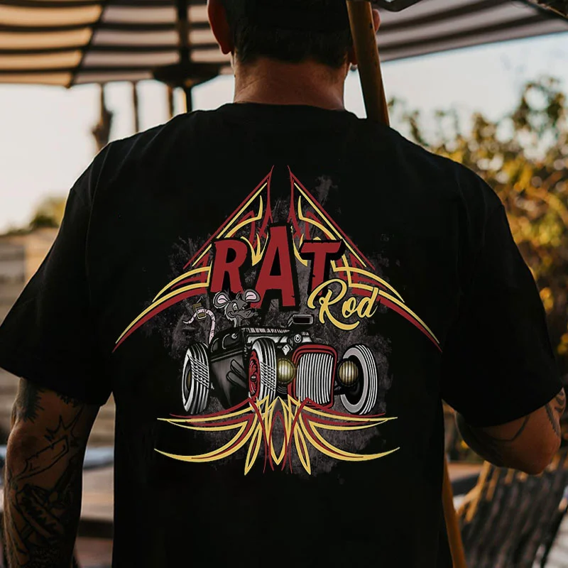 RAT ROD Classic Car Print Men's T-shirt