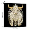 DIY Pearl Painting Cow for Home Wall Decor with Frame(30x30cm)