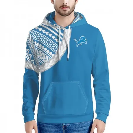 Men's Detroit Lions Blue Hoodie 9312