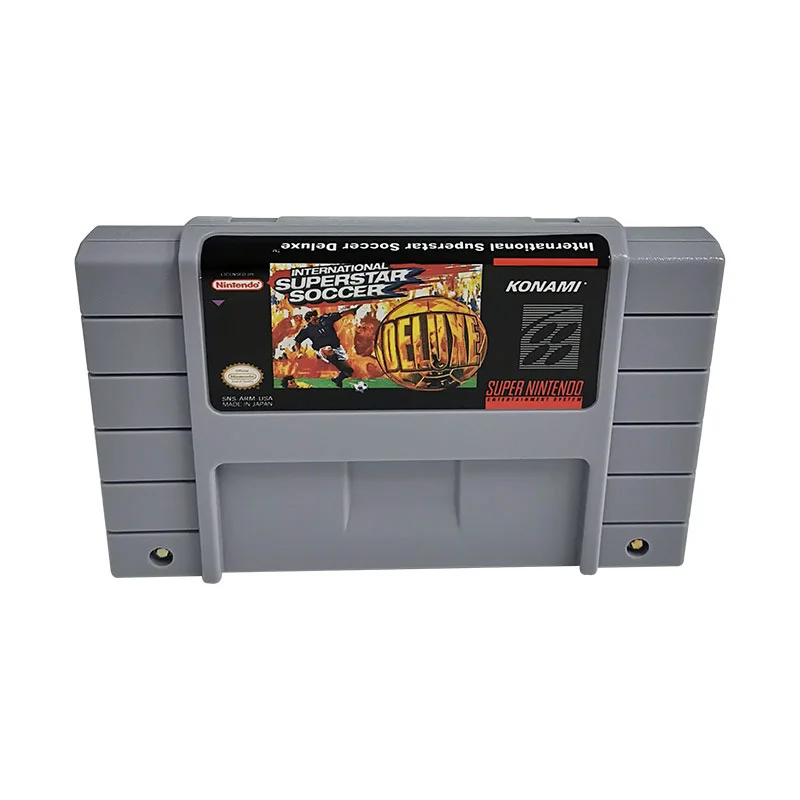 International Superstar Soccer Deluxe SNES For Super Nintendo Entertainment System - 16 Bit US Version Game Cartridge