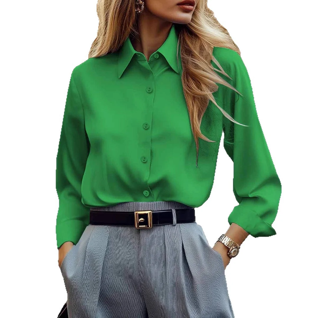 Athvotar Athvotar Years Of Shein Leisure Spring And Autumn Long-Sleeved Western Wind Women's Shirt Explosion