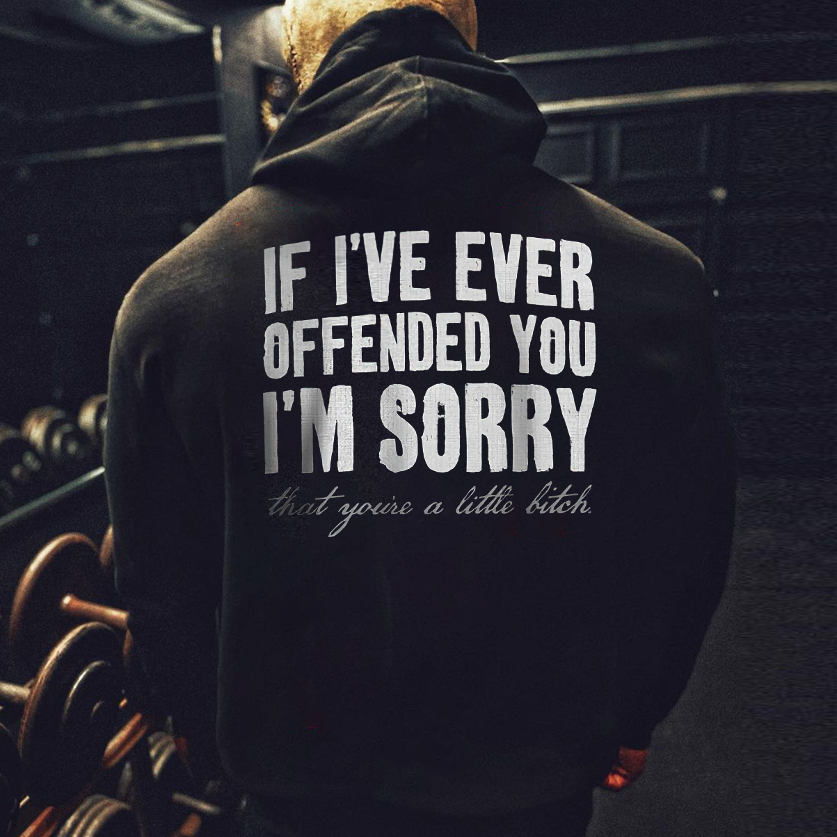 Livereid If I've Ever Offended You I'm Sorry That You're A Little Bitch Printed Men's Hoodie - Livereid